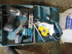 3 X MAKITA BATTERY TOOLS, UNTESTED.