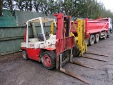 NISSAN WGF03A40U 4.5 TONNE CAPACITY DIESEL FORKLIFT YEAR 1996 BUILD. DIRECT FROM LOCAL COMPANY AS P