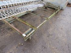 WHEELED CHASSIS FRAME 9FT LENGTH APPROX.