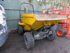 NB: BID INCREMENT NOW £50 !!! TEREX 3 TONNE SWIVEL SKIP DUMPER,