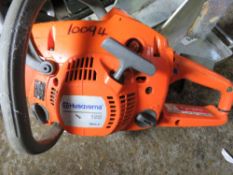 HSUQVARNA 720 PETROL ENGINED CHAINSAW. DIRECT FROM LOCAL COMPANY DUE TO THE CLOSURE OF THE SMALL PLA