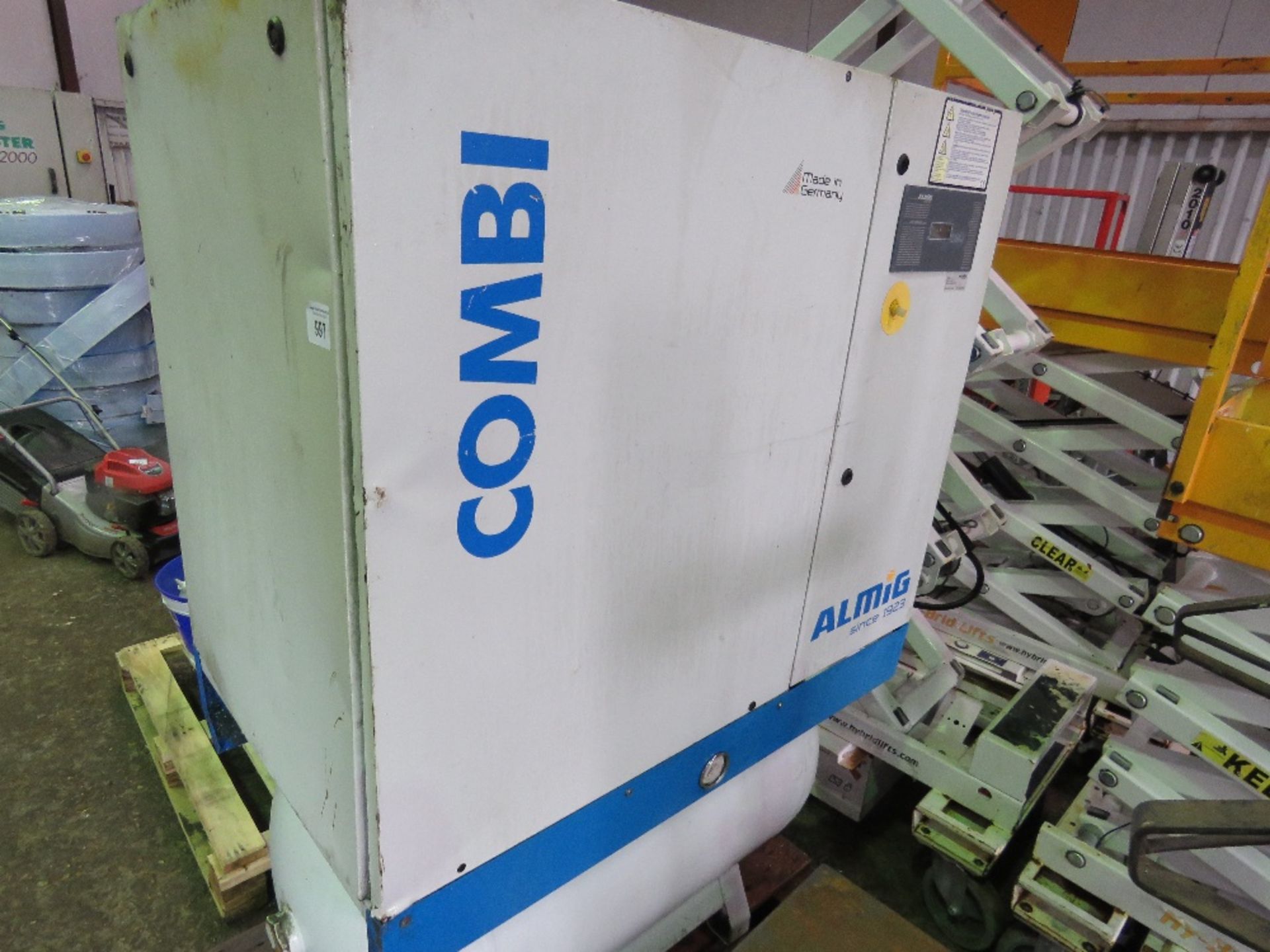 ALMIG COMBI PACKAGED AIR COMPRESSOR, YEAR 2012. UNTESTED, CONDITION UNKNOWN