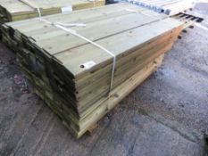 PACK OF FEATHER EDGE TIMBER CLADDING BOARDS, 1.65 M X 10.5CM APPROX