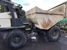 TEREX TA9 9 TONNE SITE DUMPER, 3137 REC HOURS, YEAR 2014 MODEL. SN: SLBD1DD0EDAPK4727.