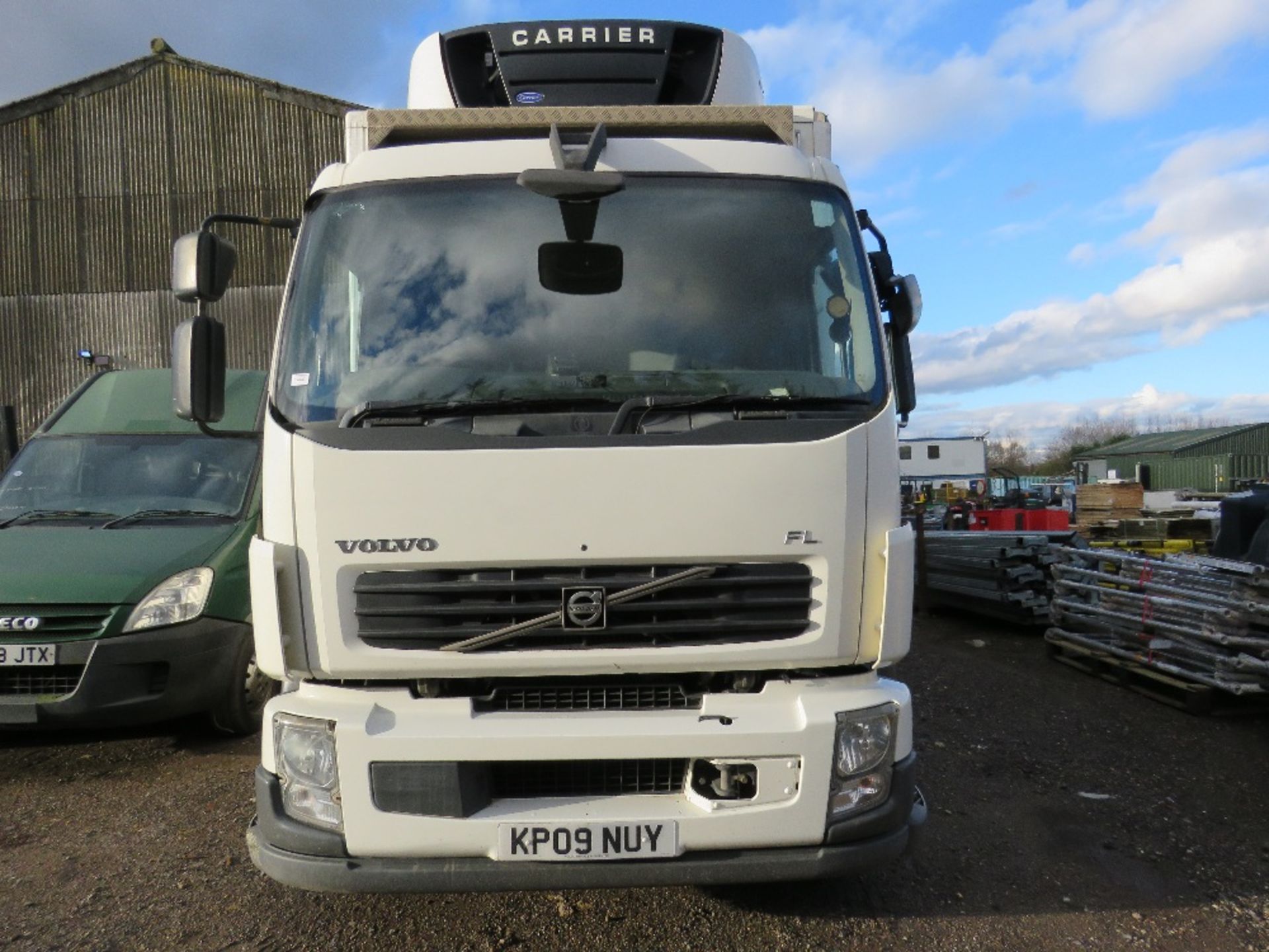 VOLVO FL FRIDGE LORRY REG:KP09 NUY. TEST UNTIL 31/03/2021. SOLOMON BODY AND CARRIER FRIDGE UNIT. WHE