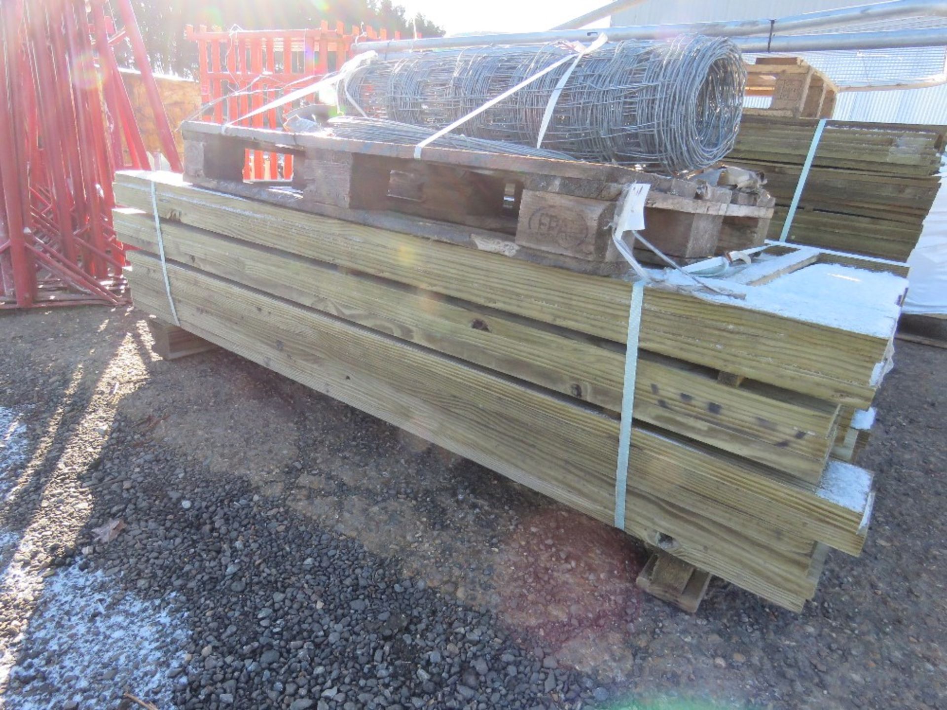 PACK OF TIMBER CLADDING BOARDS 1.83M X 14CM WIDE APPROX. 79NO IN TOTAL APPROX. - Image 2 of 2