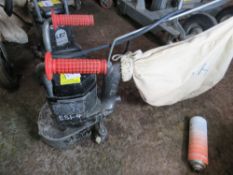 240 VOLT POWERED EDGING SANDER WITH COLLECTOR BAG.