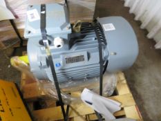 MARATHON 11KW RATED ELECTRIC INDUSTRIAL MOTOR, UNUSED.