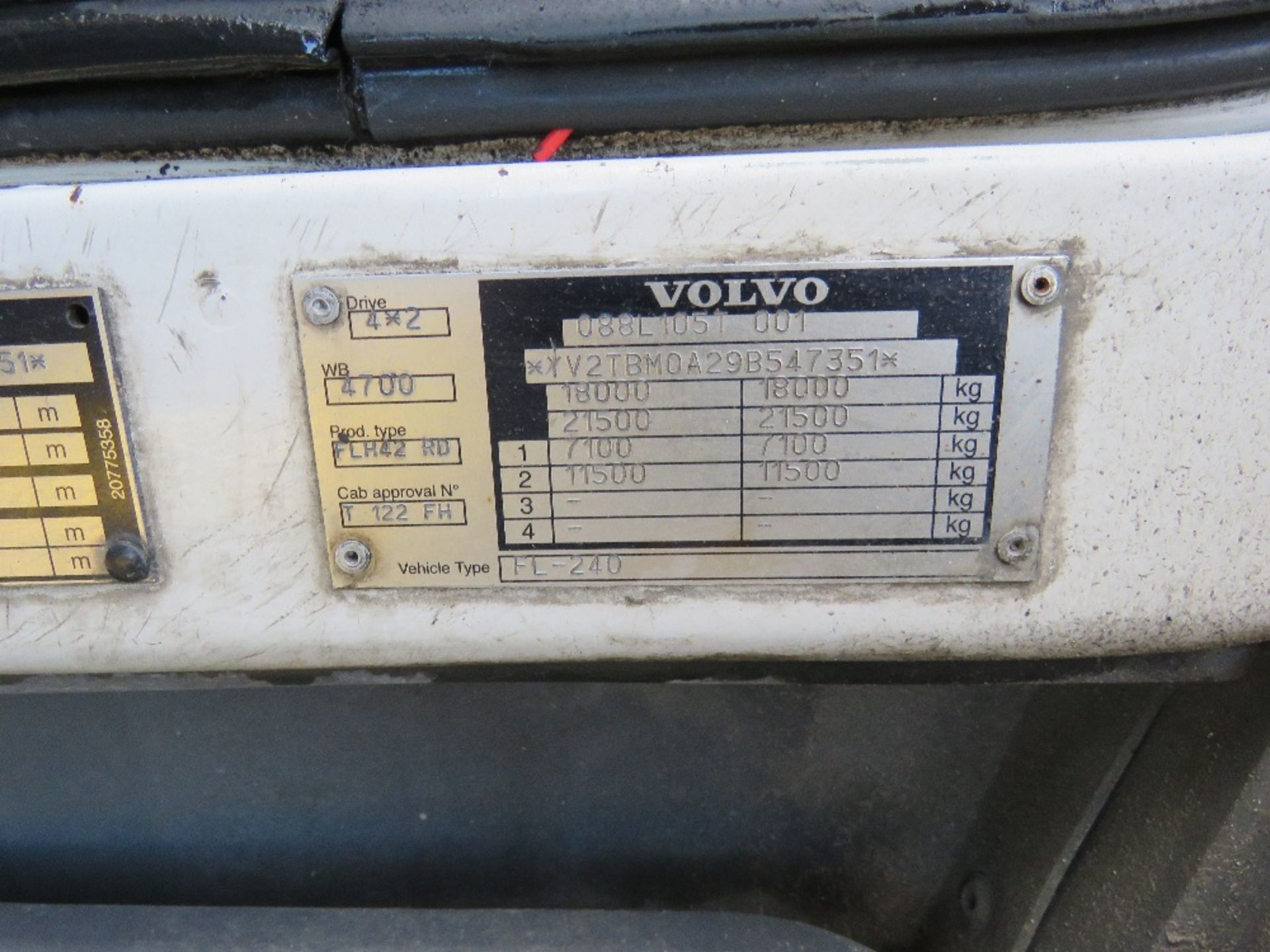 VOLVO FL FRIDGE LORRY REG:KP09 NUY. TEST UNTIL 31/03/2021. SOLOMON BODY AND CARRIER FRIDGE UNIT. WHE - Image 10 of 12