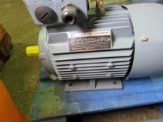 MARATHON 3KW RATED ELECTRIC INDUSTRIAL MOTOR, UNUSED.