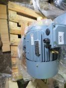 REGAL 3KW RATED ELECTRIC INDUSTRIAL MOTOR, UNUSED.