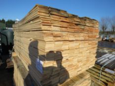 PACK OF UNTREATED FLAT BOARD TIMBER FENCE CLADDING. 1.74M LENGTH X 10CM WIDTH APPROX.