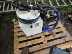 BRENDON DIESEL POWER WASHER WITH HOSE AND LANCE. NEEDS BATTERY BUT WHEN TESTED WAS SEEN TO RUN AND P