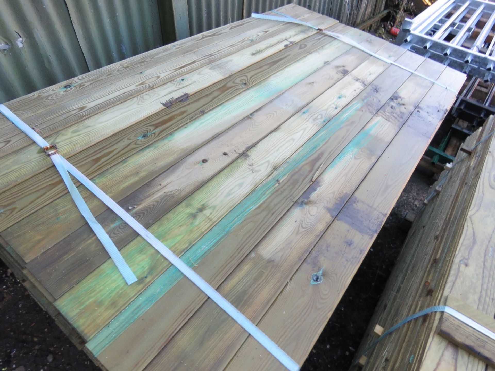 PACK OF MACHINED TIMBER CLADDING BOARDS, 1.74 M X 9.5CM APPROX - Image 3 of 3