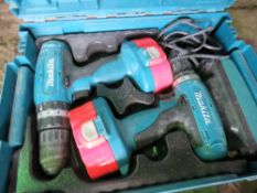 MAKITA TWIN BATTERY DRILL SET.