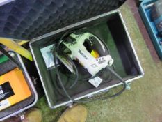 MAKITA 110VOLT JIGSAW IN CASE. SOURCED FROM SITE CLEARANCE PROJECT.