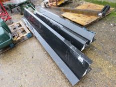 3 X METAL LINTELS, CATNIC STYLE, 2@6FT AND 1 @ 8FT APPROX.