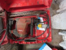 HILTI TE30 BREAKER DRILL, 110VOLT POWERED. DIRECT FROM LOCAL COMPANY DUE TO THE CLOSURE OF THE SMALL