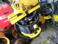 DEWALT 110VOLT POWERED DMV902M WET AND DRY VACUUM WITH HOSE AND TOOLS AS SHOWN.(LITTLE SIGN OF USEAG