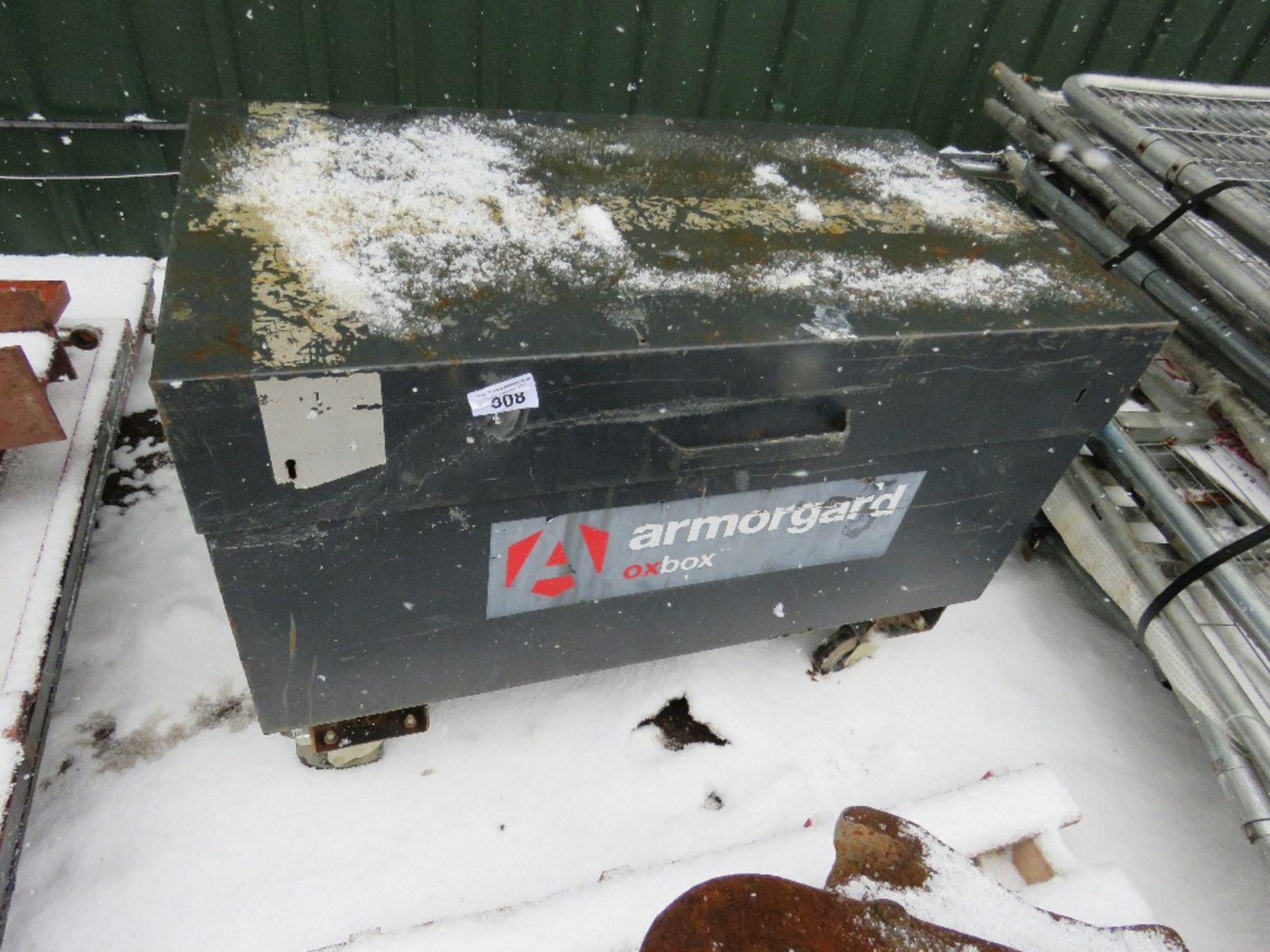 ARMORGARD TOOL BOX WITH ASSORTED FITTINGS ETC, UNLOCKED, NO KEY.