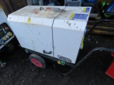 HGI 6KVA RATED BARROW GENERATOR WITH YANMAR ENGINE, 659 REC HRS. , UNTESTED.