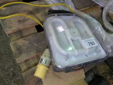 110VOLT WORK LIGHT. SOURCED FROM SITE CLEARANCE PROJECT.