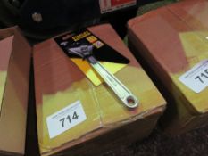 BOX OF 24 X STANLEY FATMAX 200MM ADJUSTABLE WRENCH SPANNERS.