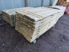 PACK OF SHIPLAP TIMBER CLADDING BOARDS, 1.72 M X 10CM WIDTH APPROX.