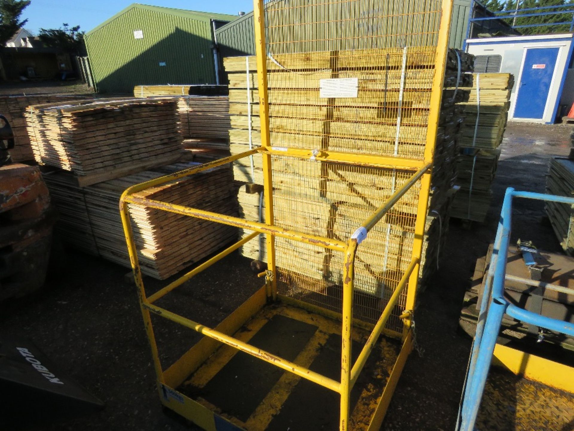 CONTACT 2 MAN FORKLIFT MAN CAGE, YEAR 2019 BUILD.