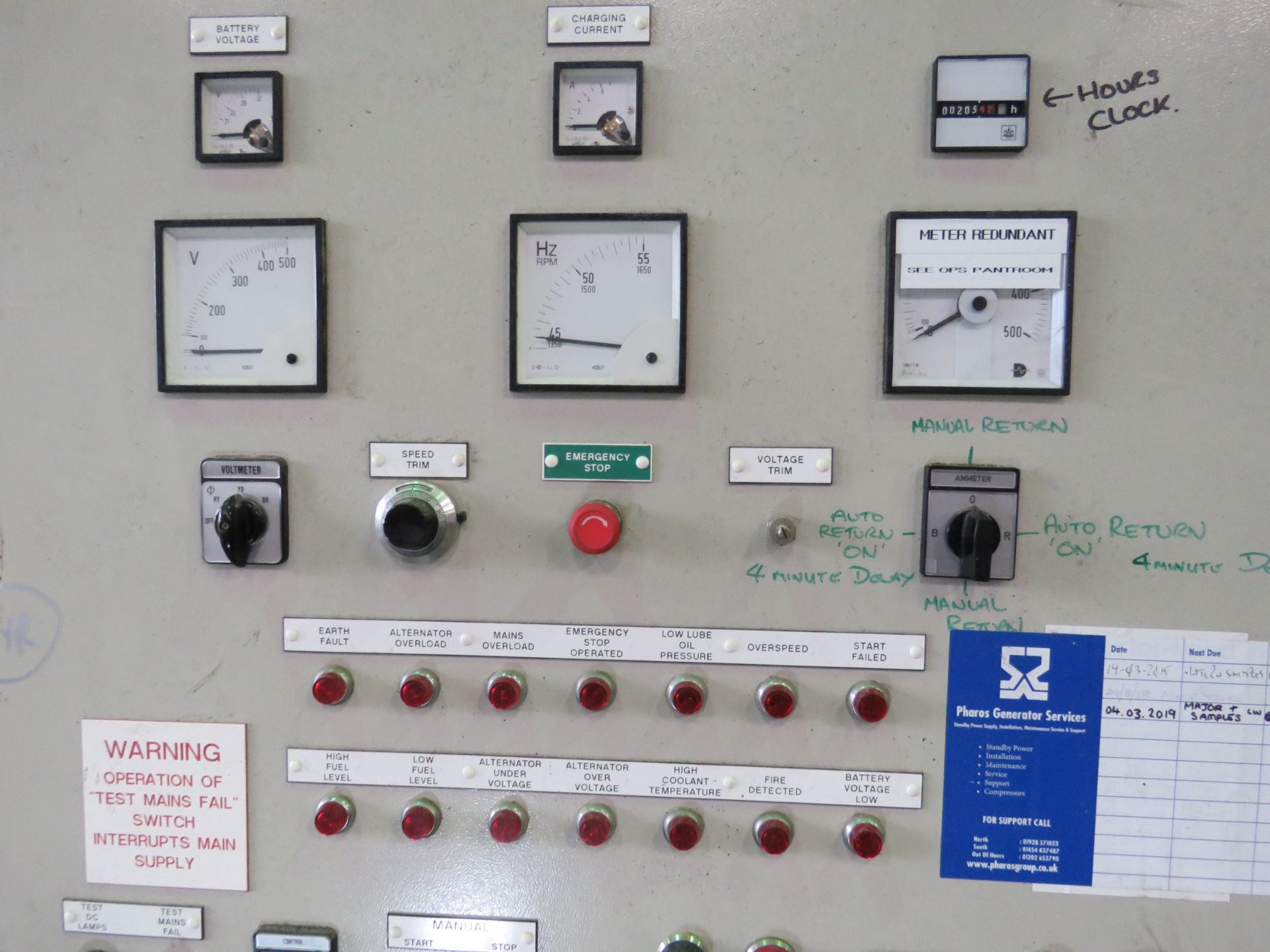 DAWSON KEITH GENERATOR SWITCH GEAR CABINET. - Image 2 of 3