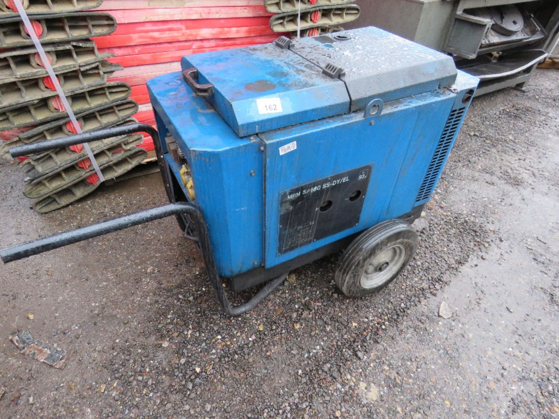 GENSET MPM 5/180 DIESEL WELDER BARROW WITH YANMAR ENGINE. NO BATTERY, UNTESTED.