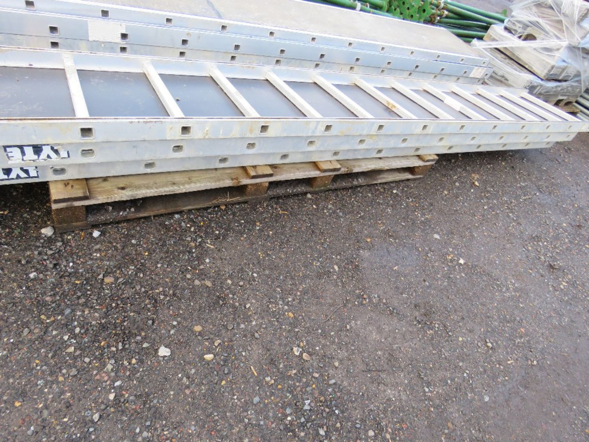 3 X YOUNGMAN TYPE STAGING BOARDS, 13FT APPROX LENGTH. - Image 2 of 4