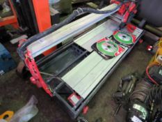 RUBI 250-1200 TILE CUTTING SAWBENCH PLUS 2 X SPARE BLADES.DIRECT FROM LOCAL COMPANY DUE TO CLOSURE O