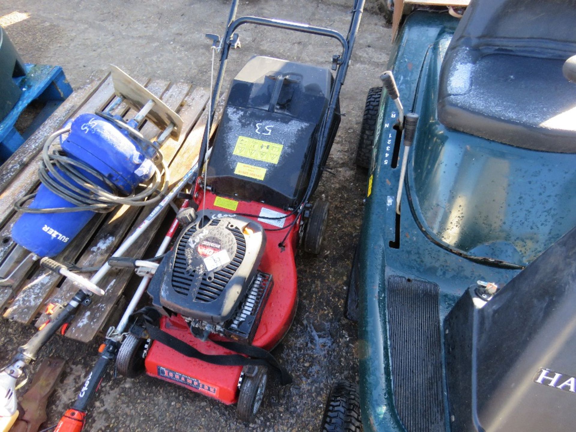 CHAMPION PETROL MOWER. WHEN TESTED WAS SEEN TO RUN.