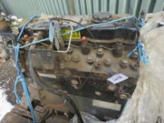 PERKINS 4 CYLINDER DIESEL ENGINE. PARTS IN THE STILLAGE INCLUDED.