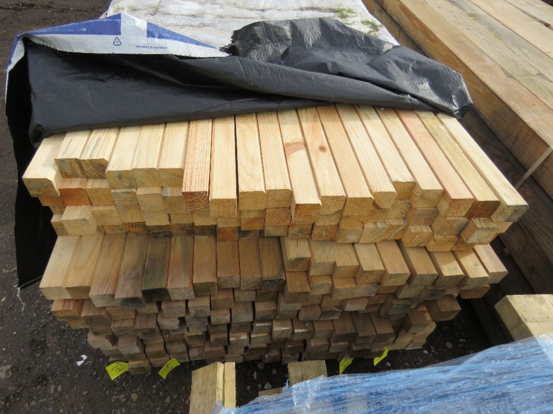 PACK OF UNTREATED TIMBER POSTS 2.3M X 5.5CM X 5.5CM APPROX. - Image 2 of 4