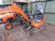 HITACHI ZAXIS 19U RUBBER TRACKED EXCAVATOR, YEAR 2015. 2 BUCKETS, 2306 REC HOURS.