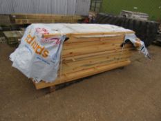 LARGE PACK OF ASSORTED UNTREATED FENCING TIMBERS 2.1-2.7M LENGTH APPROX.