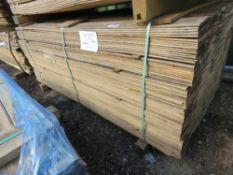 THIN TIMBER CLADDING BOARDS 1.75M LENGTH APPROX X 9.5CM WIDTH.