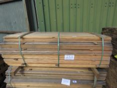 PACK OF UNTREATED SHIPLAP CLADDING TIMBER 1.73M X 10CM WIDTH APPROX.