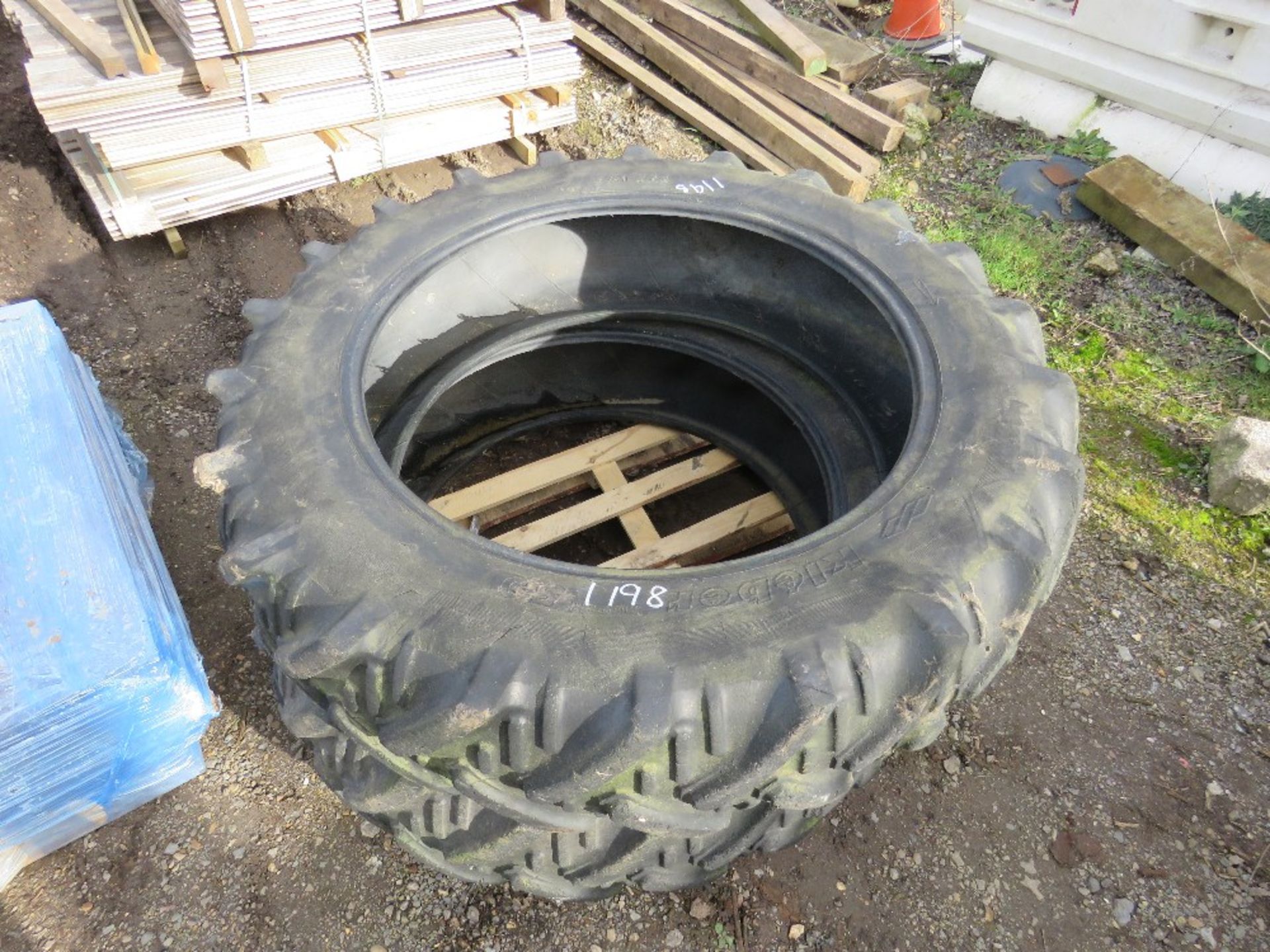 2 X TRACTOR REAR TYRES, 13.6R36 SIZE. - Image 2 of 2