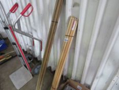 2 X BUNDLES OF BROOM HANDLES.