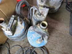 3 X 110VOLT SUBMERSIBLE WATER PUMPS. UNTESTED, CONDITION UNKNOWN.