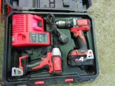 MILWAUKEE BATTERY BATTERY TOOL SET.