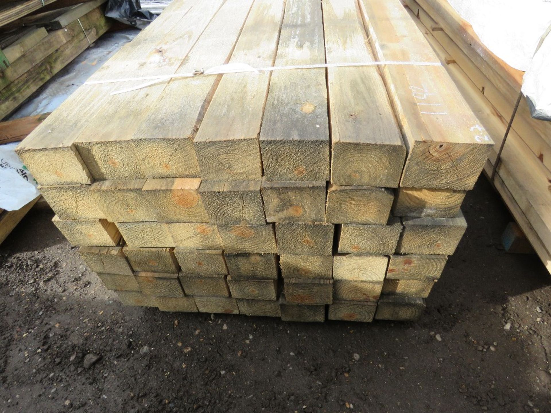 42 X HEAVY DUTY POSTS 2.7M X 13CM X 10CM APPROX. - Image 2 of 2