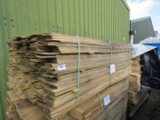 PACK OF UNTREATED THIN CLADDING BOARDS 1.78M X 9.5CM APPROX.