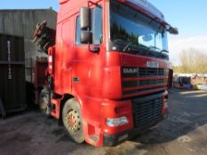 DAF 95.430 8 WHEEL CRANE LORRY WITH BEAVERTAILED PLANT BODY, REG:AE04 CBF. 32 tonne rated,MANUAL