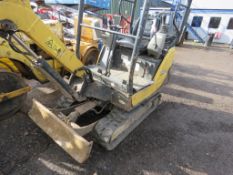 YANMAR SV16 MINI EXCAVATOR year 2016. SN:YCE0SV16PGBUU08909.