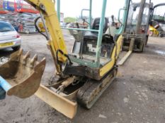 YANMAR SV16 MINI EXCAVATOR. YEAR 2014. WHEN TESTED WAS SEEN TO DRIVE, SLEW AND DIG.