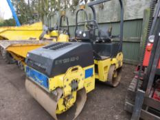 BOMAG BW120 AD-3 DOUBLE DRUM ROLLER, YEAR 2001. 1679 REC HOURS. SN: 101170517083. WHEN TESTED WAS S